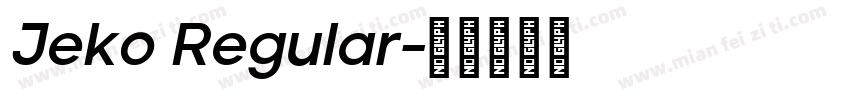 Jeko Regular字体转换